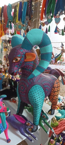 Alebrije Grande Borrego Cimarrón Madera De Copal