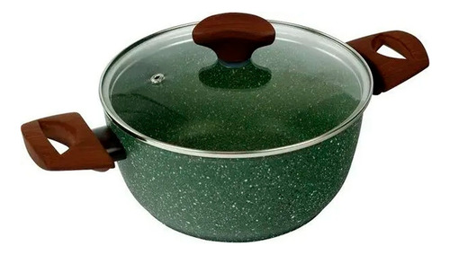 Set Kit De Olla Cacerolas Con Tapa Antiadherentes Inducción Color Verde