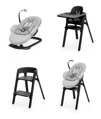 Stokke Silla Steps Completa Mas Bouncer Black