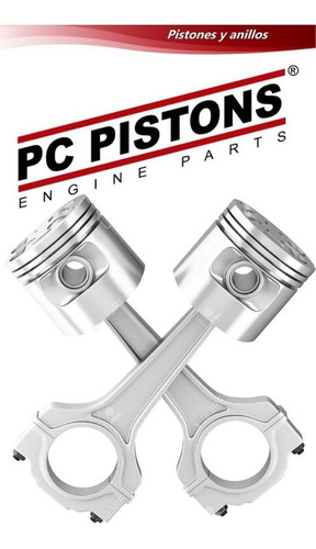 Pistones Ford Fiesta 1.6 96-04 Con Anillos 030 0.75