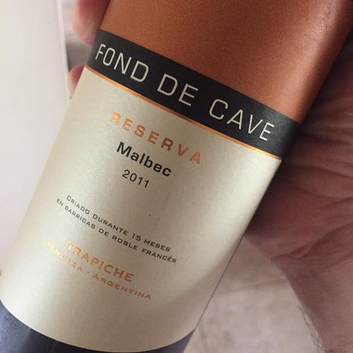 Imagen 3 de 3 de Vino Trapiche Fond De Cave Reserva Malbec 750ml