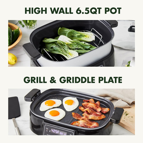 Greenpan Stainless Steel 8-in-1 Skillet Grill & Slow Cook...