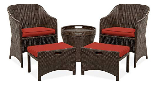 5-piece Outdoor Patio Furniture Set, No Assembly Requir...