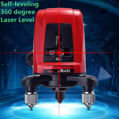 Profesional Ak435 Láser Nivel 2 Líneas 1 Punto Autonivelante