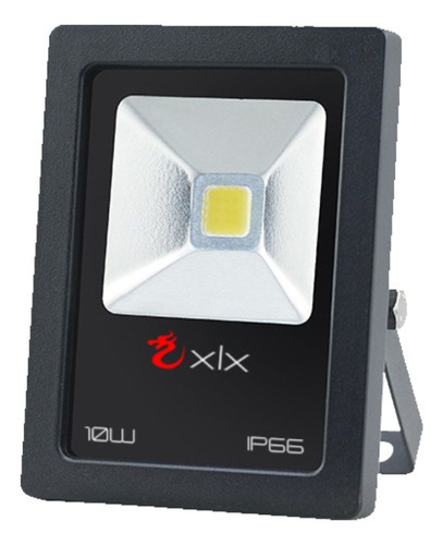 Xlx Refletor LED Slim 10 W  110V/220V Cor da carcaça Preto Cor da luz Branco-frio