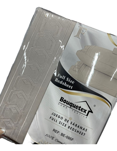 Juego De Sábanas Full Bouquetex Bordado 3200 Hilos Americano Suela Liso