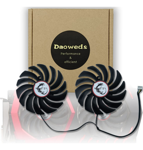 Daoweds Ventilador Tarjeta Grafica Gpu Enfriador Para Msi Rx