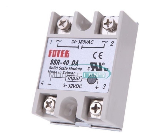 Imagen 4 de 6 de Rele De Estado Solido Ssr-40 Da 40a 24-380vac Fotek Arduino