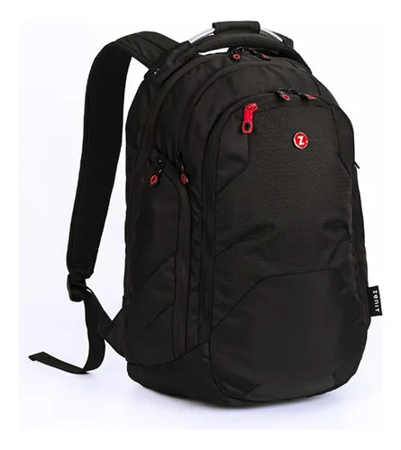 Mochila Zenit Mustang Color Negro Dise o de la tela Liso Cuotas
