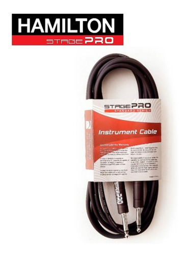 Hamilton -stage Pro- Cable Instrumento 3 Mts -stock En Chile