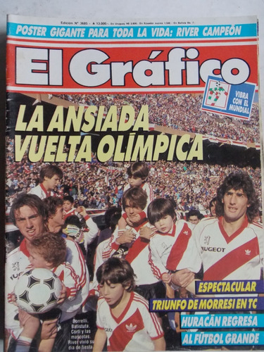 El Gráfico, N° 3685  Revista Fútbol Argentino, Cb