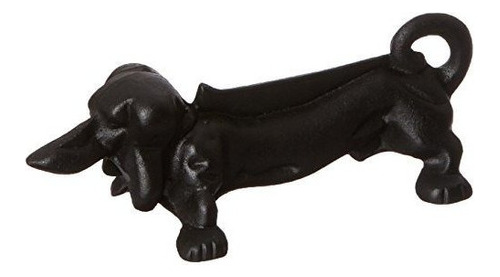 Diseno Esschert Arranque Rasqueta Negro Dachshund