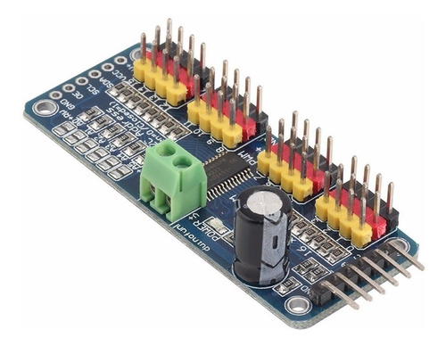 Imagen 1 de 5 de Controlador Servos 16 Canales I2c Pca9685 Pwm Arduino Candy