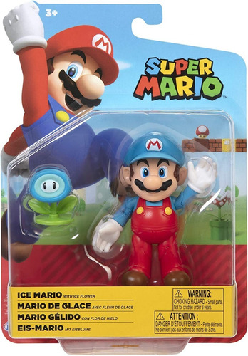 Super Mario - Ice Mario Con Flor De Hielo