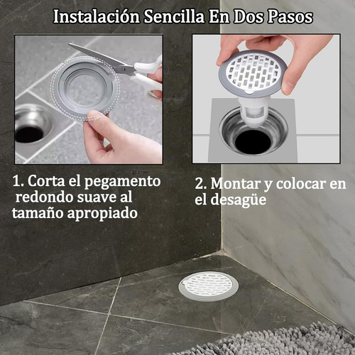 Set Coladeras Antiolor Desague Alcantarillado Baño Inoloro