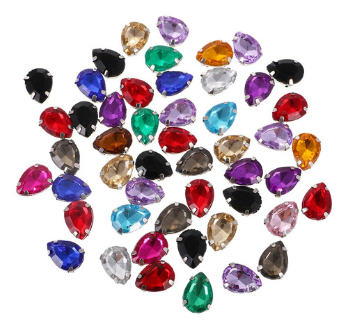 100 Piezas De Botones Rhinestone Multicolor Ropa Adornos Dis