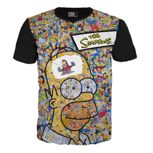 Camiseta Los Simpsons Homero Adulto Premium Exclusivas Xl