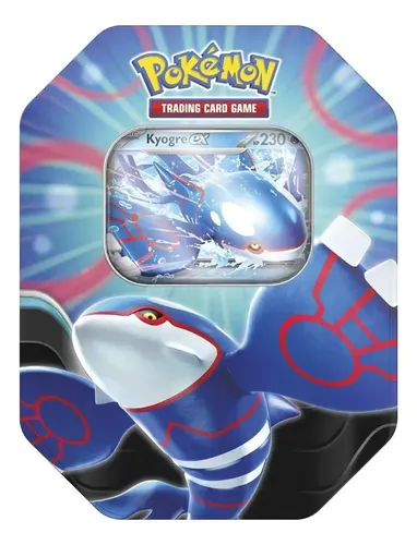 Jogo De Cartas Tcg Azure Legends Tin Kyogre Ex Pokémon | Frete grátis