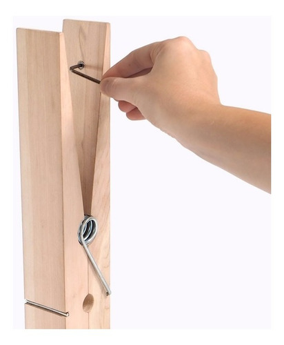 Imagen 6 de 10 de Perchero De Pared Broche Madera