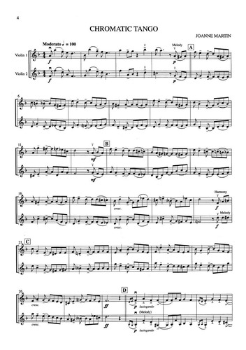 Playing With Style For Violin Duet, Use With Piano Accompani