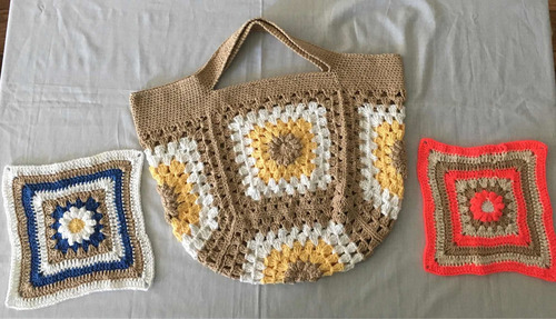 Bolso A Crochet Granny Square 