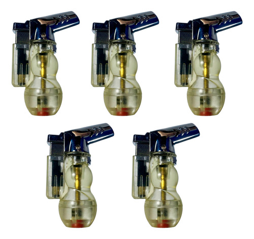 Kit 20un Isqueiro Maçarico Dhj-7 Mini Recarregável A Gás