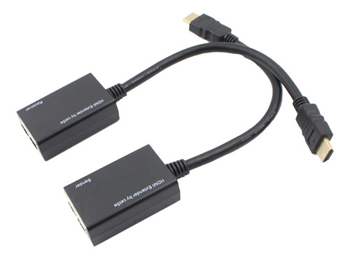 Extensão Hdmi 30m 1080p Cabo Lan Full Hd Extensor Hdmi