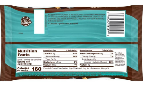 Chocolates Dove Dark Chocolate & Sea Salt Caramel