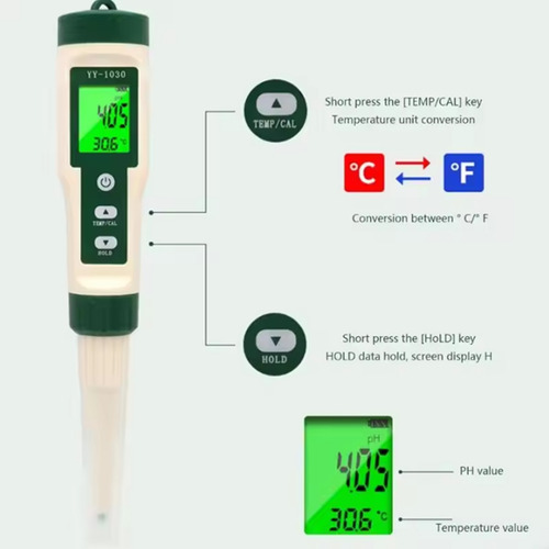 Teste Confiável De Ph Do Solo Com Medidor De Ph Digital Prec