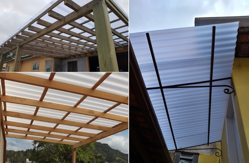 Telhas Translucidas De Polipropileno Ondulada- 2,13 X 1,10 M
