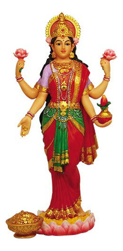 Hind Hinduismo Colorido Lakshmi Diosa De La Riqueza Prosper