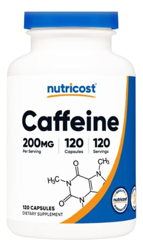 Nutricost Caffeine 200mg 120cap - U - Unidad a $792