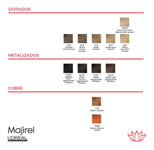 Imagen 3 de 7 de Kit X12 Tinturas Majirel X50grs Loreal Professionel