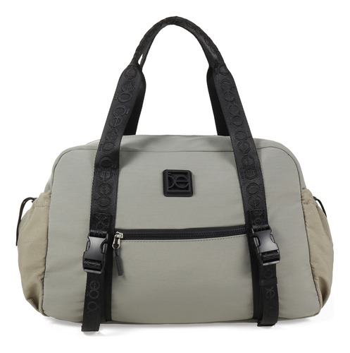 Duffle Bag Cloe Unisex De Viaje Apilable Color Gris