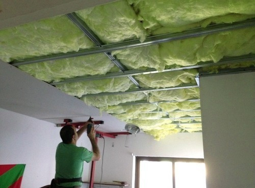 Imagen 2 de 7 de Fibra De Vidrio Acústica - Insonorizar Lana Mineral 1mt²