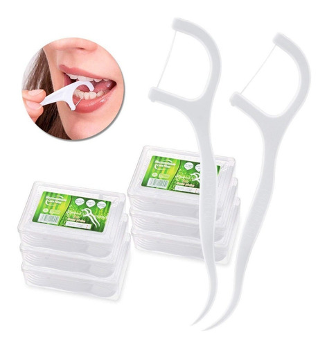 Imagen 1 de 7 de Pack De 360 Unidades Hilo Dental Interdental Dientes