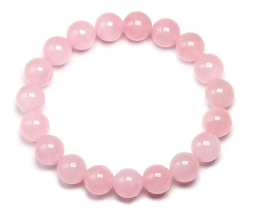 Cuarzo Rosa Juego De Collar Y Pulsera Piedras De Sanación 