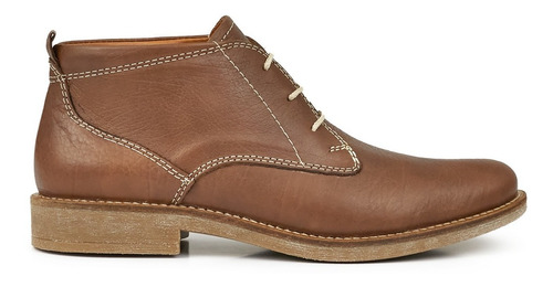 Bota Hombre Cuero Briganti Borcego Comodo Goma - Hcbo00902