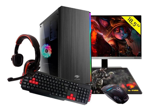Pc Gamer Completo 3000g 8gb Pv Rx Vega 2gb Ssd120gb Mon18