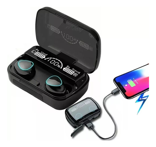 Audífonos In-ear Inalámbricos Con Micrófono Y Bluetooth 5.1 Color Negro