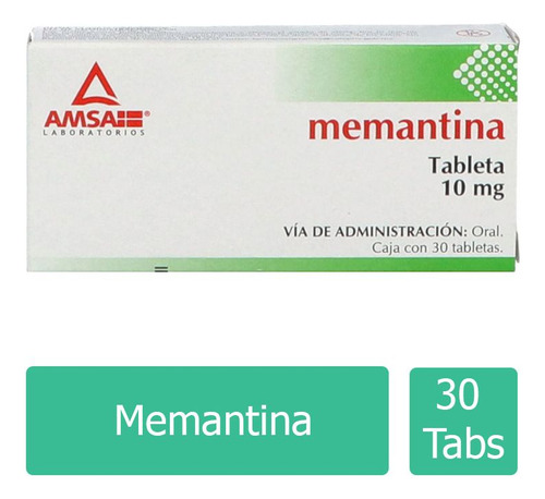 Memantina 10 Mg Caja Con 30 Tabletas