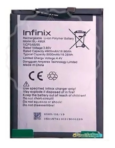 Bateria Pila Infinix Note 10 X693 49gx 5000mah Tienda Chacao