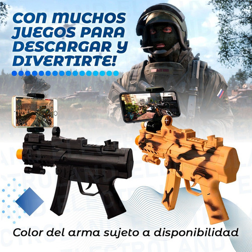 Imagen 8 de 10 de Combo Pistola Celular Vr Bluetooth + Auriculares Con Mic