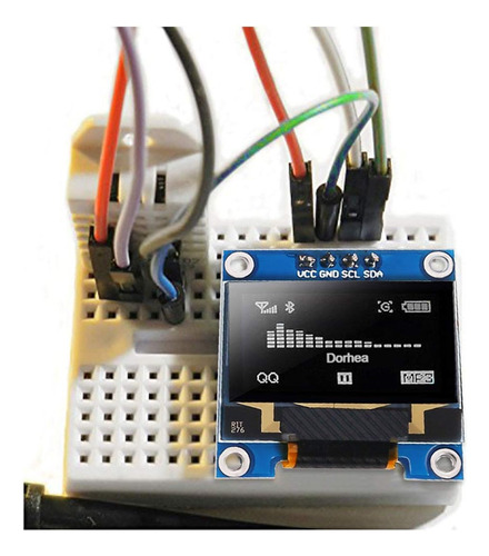 Dorhea 6pcs 0.96 Módulo Oled Módulo X64 Pixel Lcd Whit