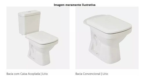 Assento Sanitário Fiori Lirio Pp Privada Tampa Bacia Vaso Bc Cor Branco