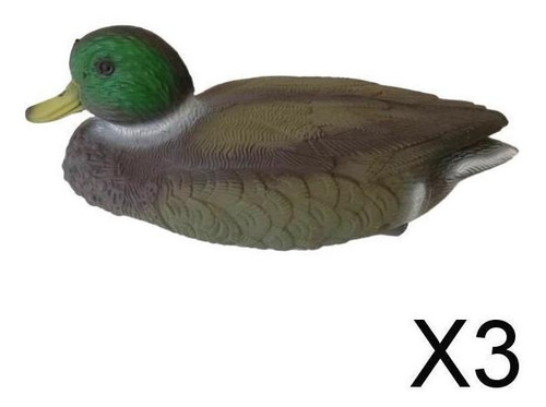 2 Piezas Señuelo De Cazar Realista Flotante Tiro Drake Duck 