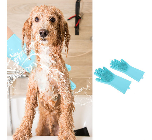 2 Guantes De Baño Para Mascotas, Gato, Perro, Baño, Masaje