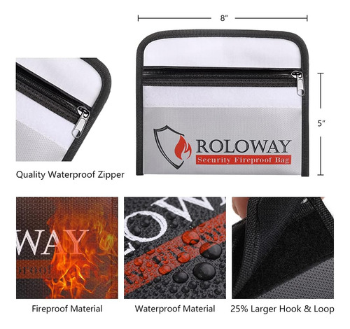 Roloway Ignifuga Pequena (5 X 8 Pulgadas), Ig Bag...