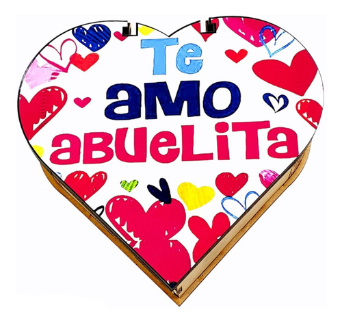 Imagen 5 de 10 de Caja Bombonera Corazón Fibrofacil Laminada X 10 Unidades