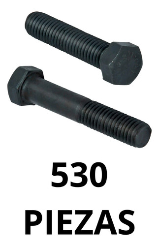 Tornillo Hexagonal Grado 5, 1/4 X 1 1/4 Negro 530 Piezas